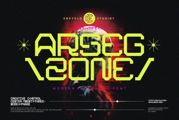 Arsegzone: A Futuristic Font for Bold Brand Campaigns