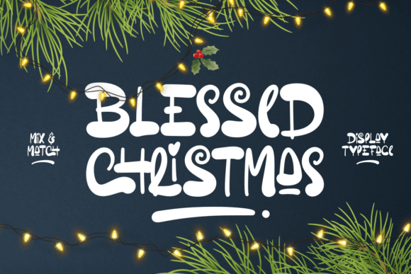 Blessed Christmas Font for Branding and Holiday Design