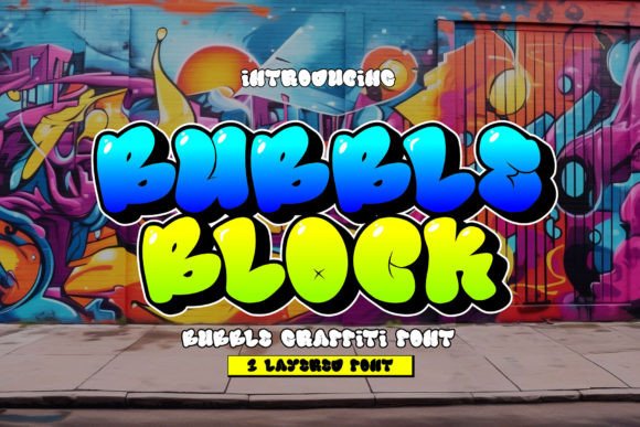 Bubble Block Font for Web Design