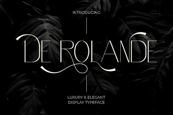 De Rolande: The Luxury Display Typeface for Elegant Shop Branding