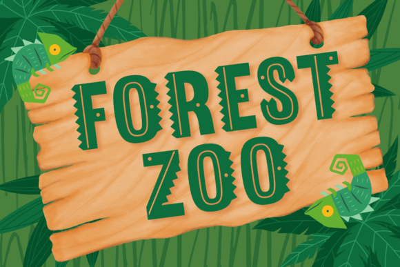 Forest Zoo: A Whimsical Display Typeface for Playful Branding
