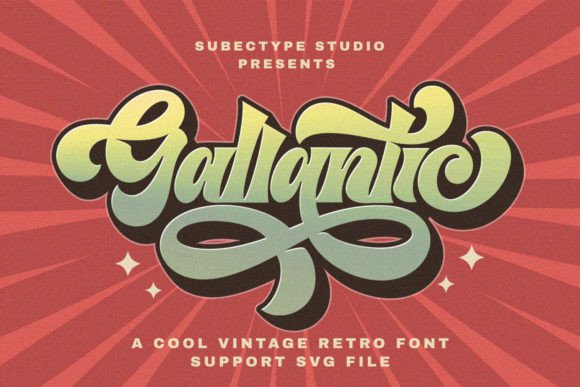 Gallantic: The Bold Retro Display Font for Handmade Brands