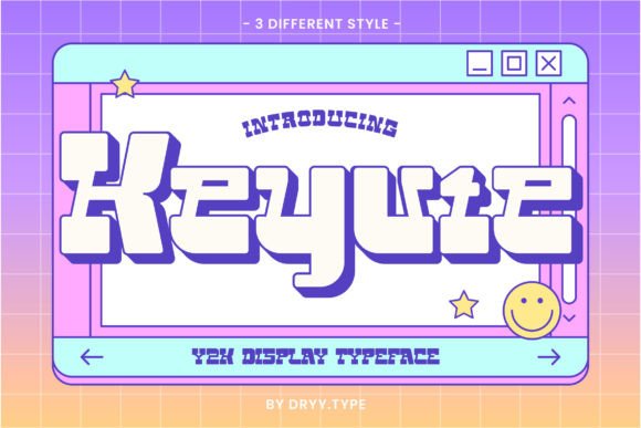 Keyute: The Bold Display Font That Powers Y2K Campaigns