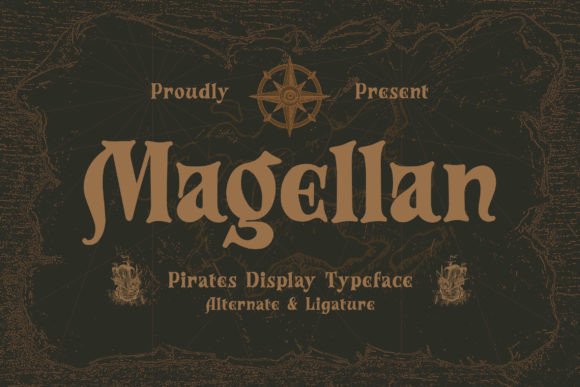 Magellan: The Pirate Display Font for Handmade Craft Products