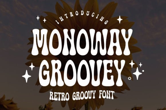 Monoway Groovey: The Retro Display Typeface for Bold Editorial Design