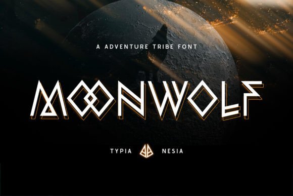 Moonwolf Typeface: The Bold Display Font for Unique Craft Products