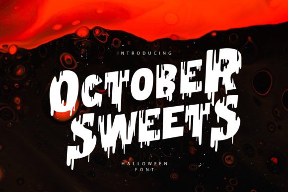 October Sweets: A Playful Display Font for Creepy Digital Experiences