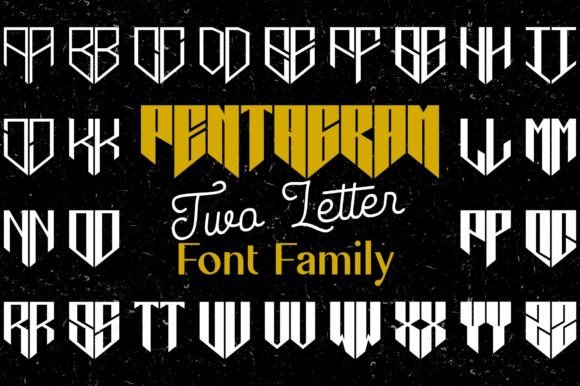 Pentagram Two Letter: A Modern Display Typeface for Web Design