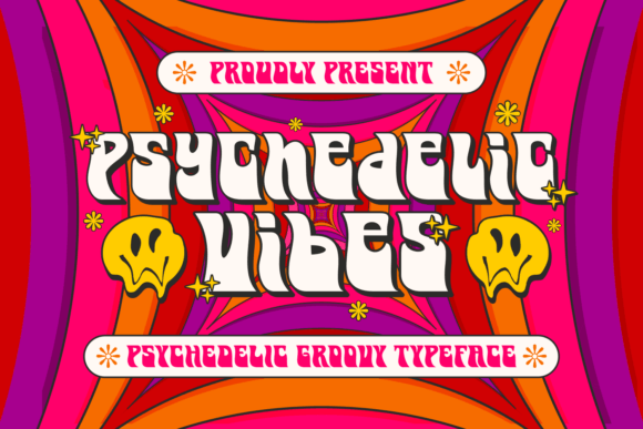 Psychedelic Vibes Font for Bold Digital Creativity