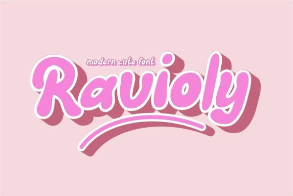 Ravioly: The Perfect Retro Display Font for Handmade Crafts