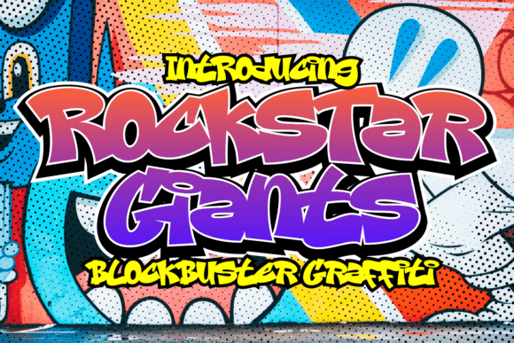 Rockstar Giants: The Bold Typeface for Handmade Shop Branding