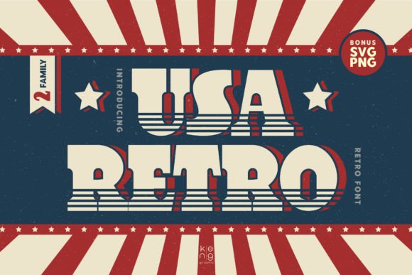 Usa Retro: A Vintage Typeface That Brings 70s Vibes to Web Design