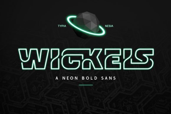 Wickels: The Futuristic Display Font for Bold Editorial Design