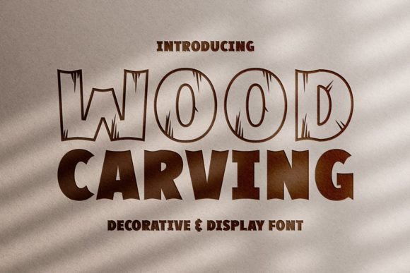 Wood Carving: The Premium Display Font for Bold Campaigns
