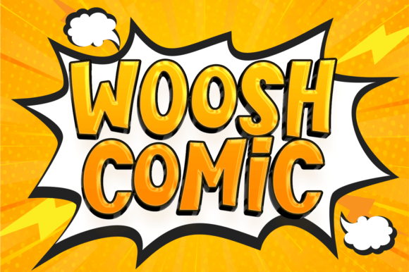 Woosh Comic: The Display Typeface That Powers Whimsical Campaigns